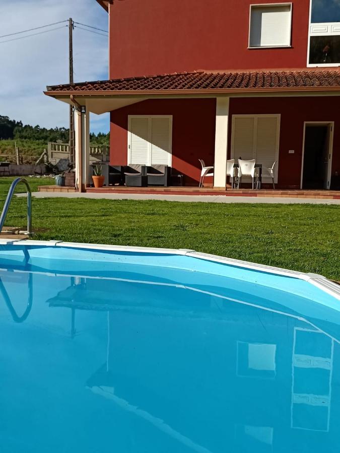 Apartamento En Bloque Vivienda Con Piscina Y Barbacoa A 15 Min De La Playa Meis Bagian luar foto