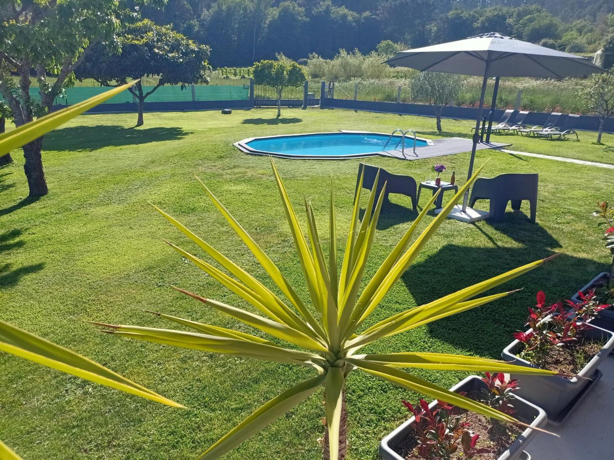 Apartamento En Bloque Vivienda Con Piscina Y Barbacoa A 15 Min De La Playa Meis Bagian luar foto